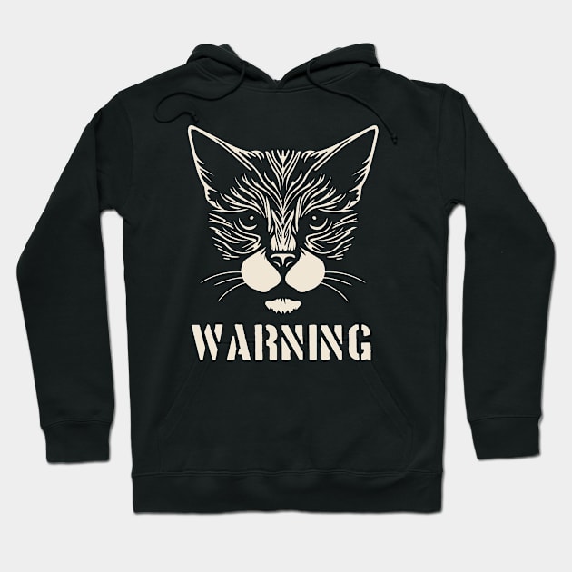 ANGRY CAT Hoodie by VecTikSam